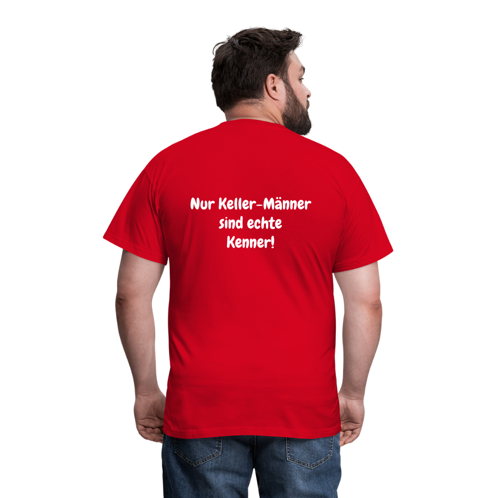 Männer T-Shirt Kellerunde - Rot