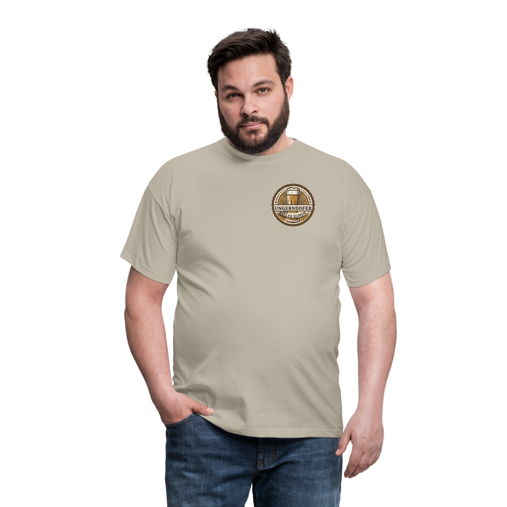 Männer T-Shirt Kellerunde - Sandbeige