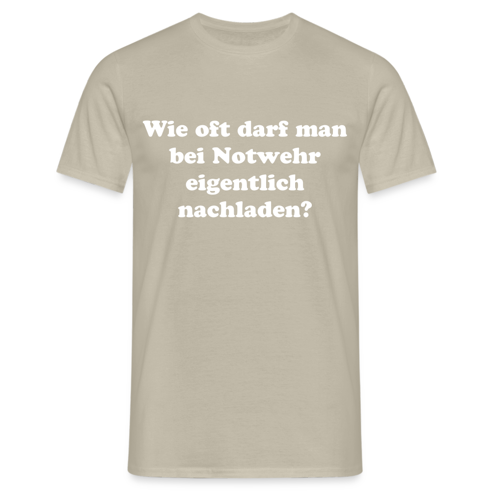 T-Shirt Notwehr - Sandbeige