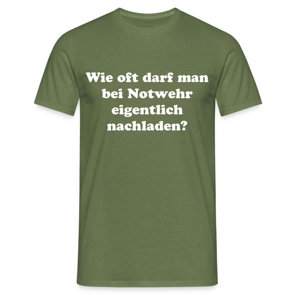 T-Shirt Notwehr - Militärgrün