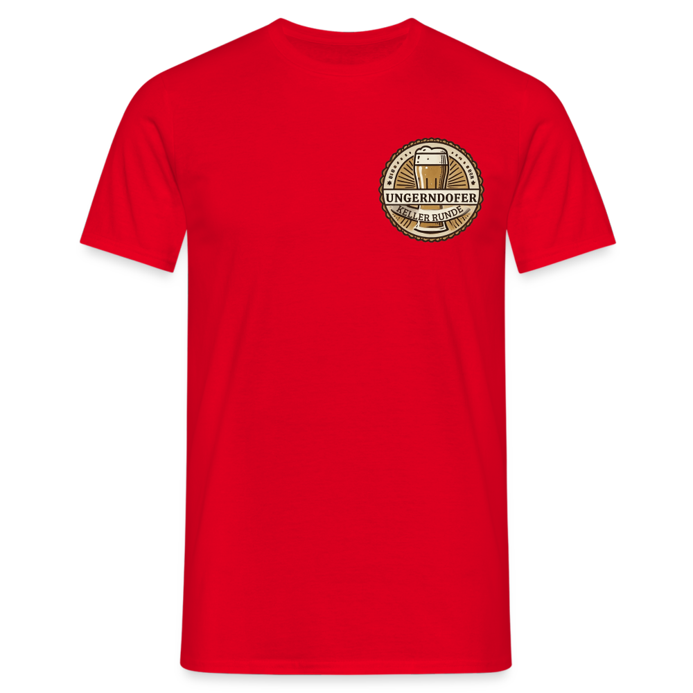 Männer T-Shirt Kellerunde - Rot