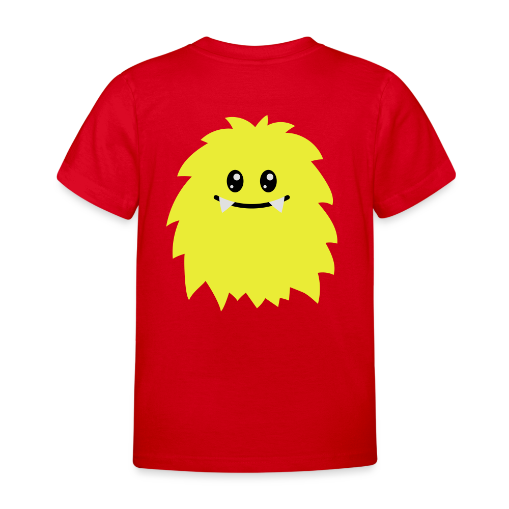 Kinder T-Shirt Monster - Rot