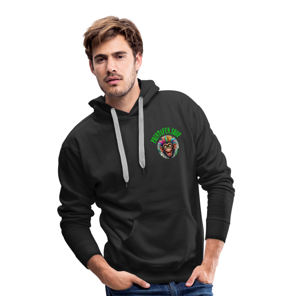 Männer Premium Hoodie PRINT4FUN - Schwarz