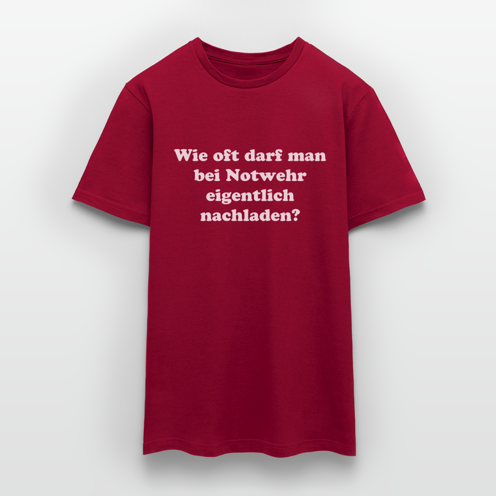 T-Shirt Notwehr - Ziegelrot