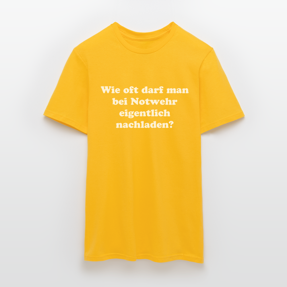 T-Shirt Notwehr - Gelb