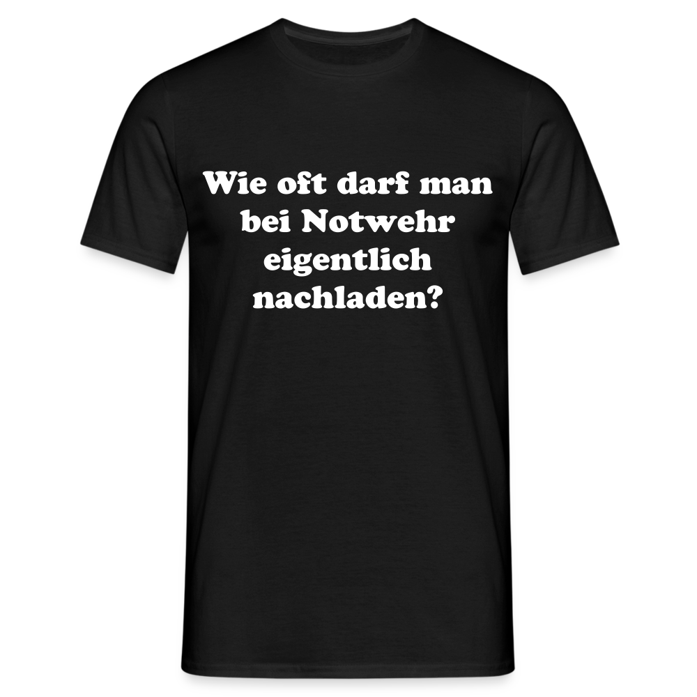 T-Shirt Notwehr - Schwarz