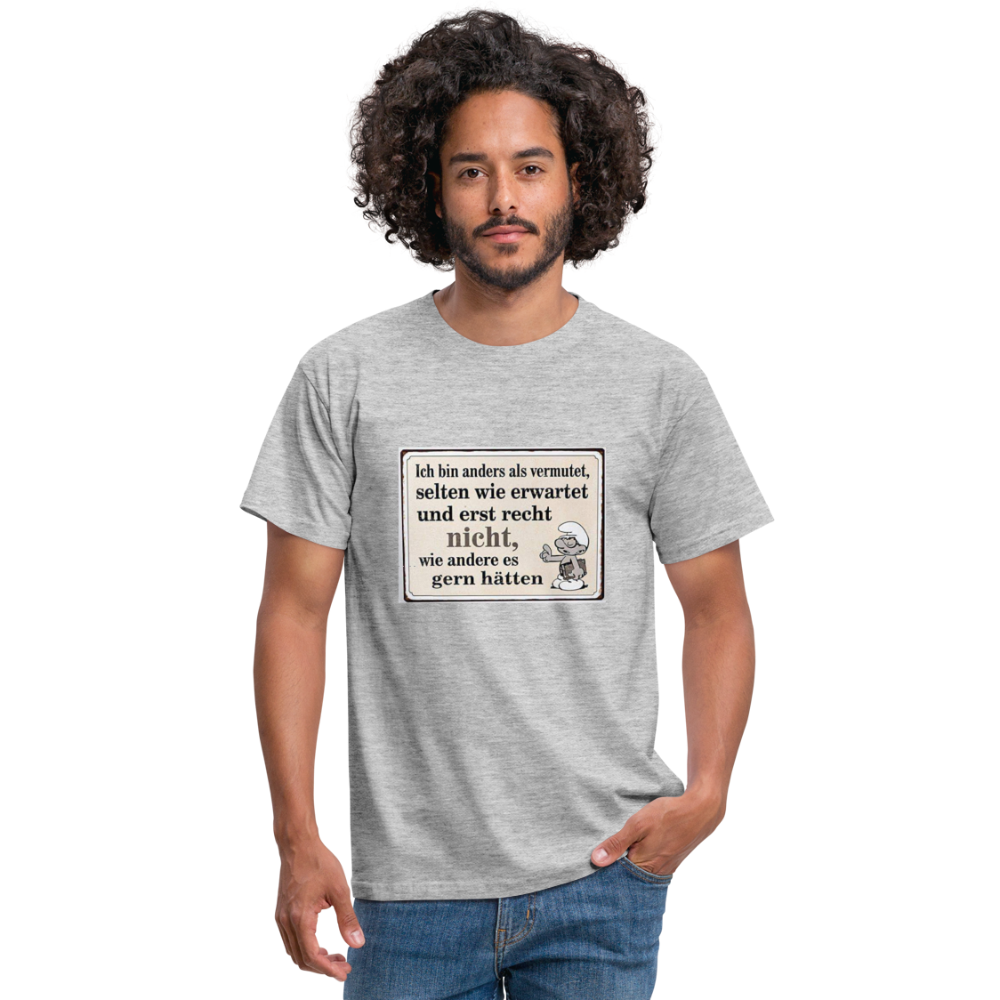 Männer T-Shirt - Grau meliert