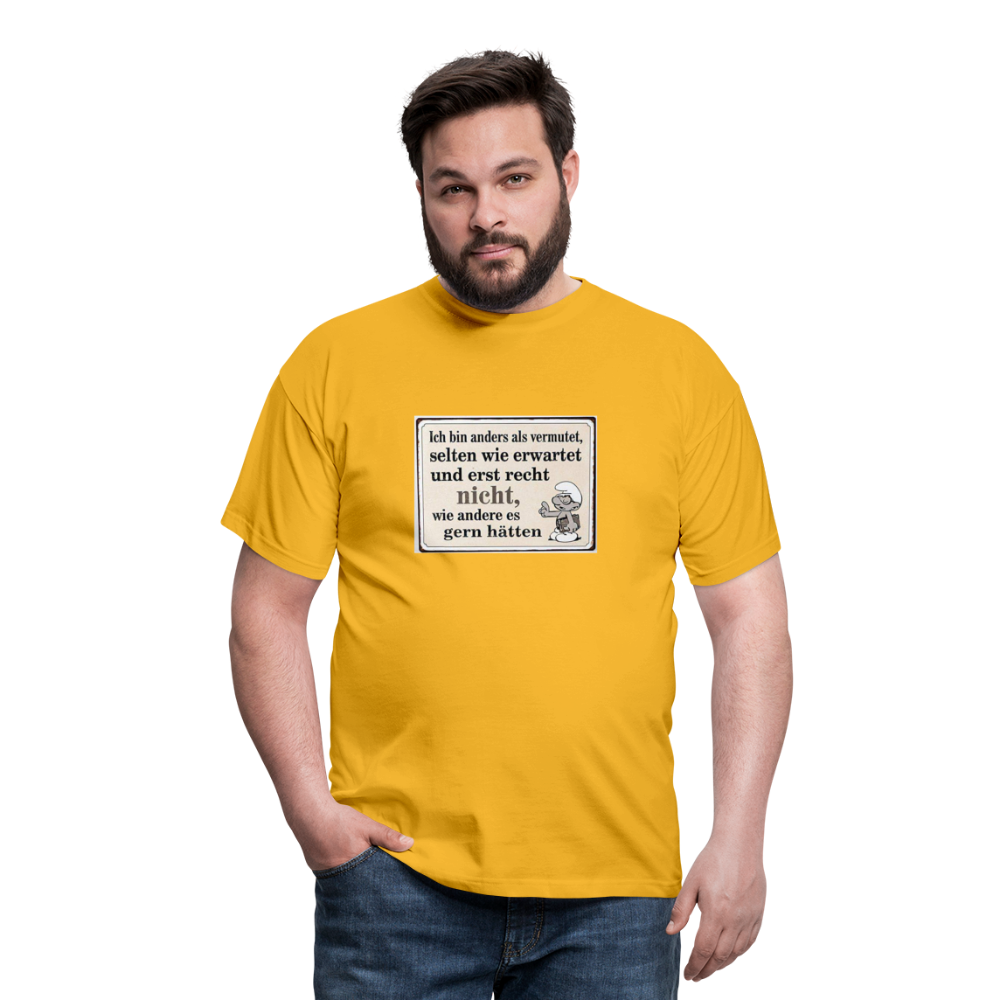 Männer T-Shirt - Gelb