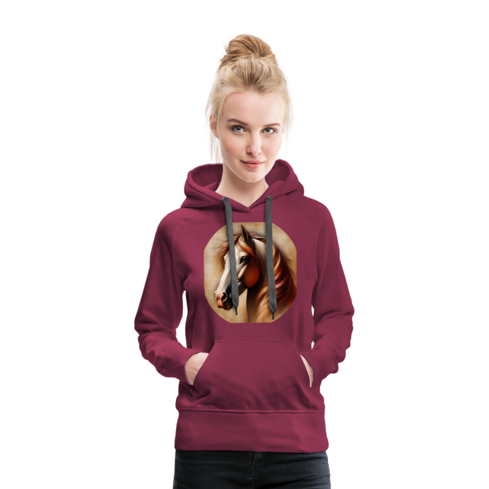 Frauen Premium Hoodie - Bordeaux