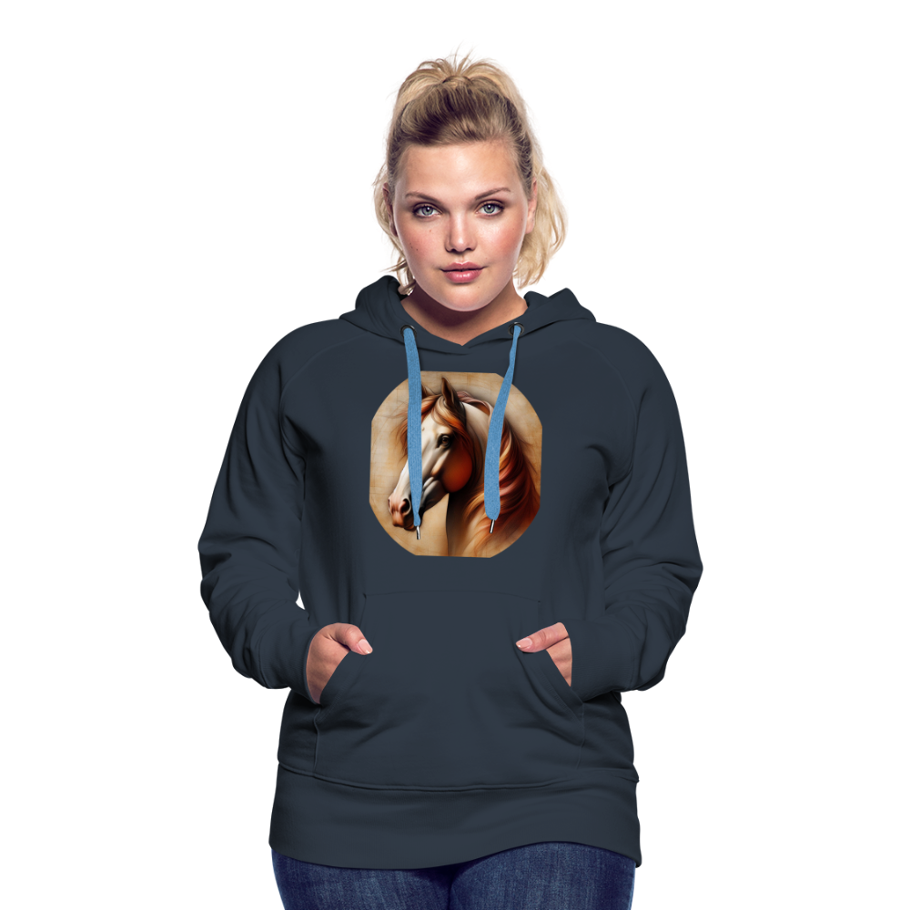 Frauen Premium Hoodie - Navy
