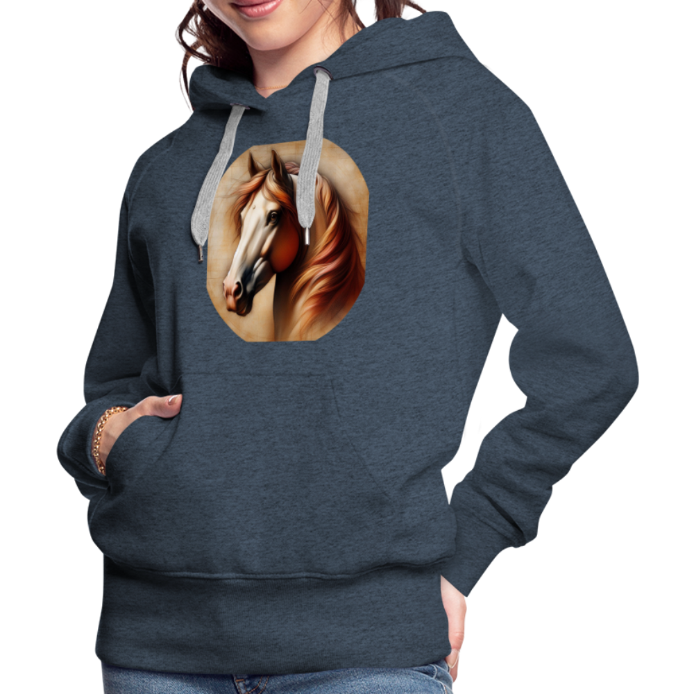 Frauen Premium Hoodie - Jeansblau