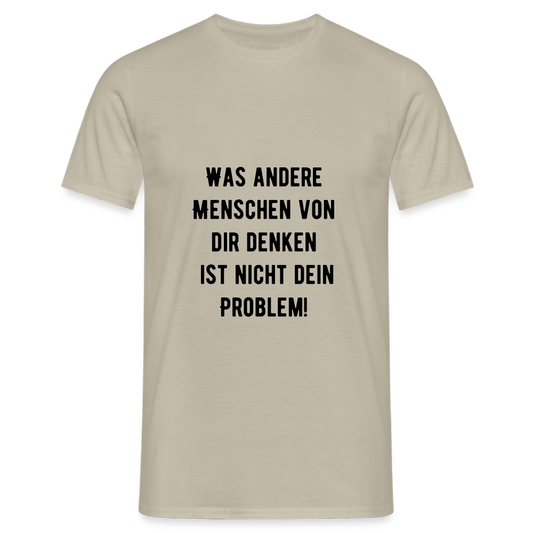 Männer T-Shirt - Sandbeige