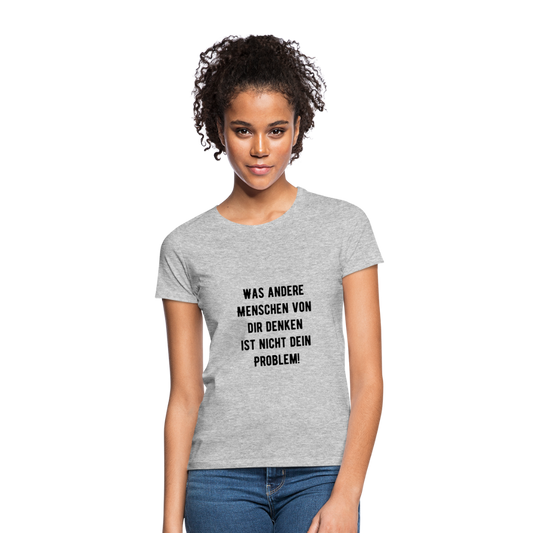 Frauen T-Shirt - Grau meliert