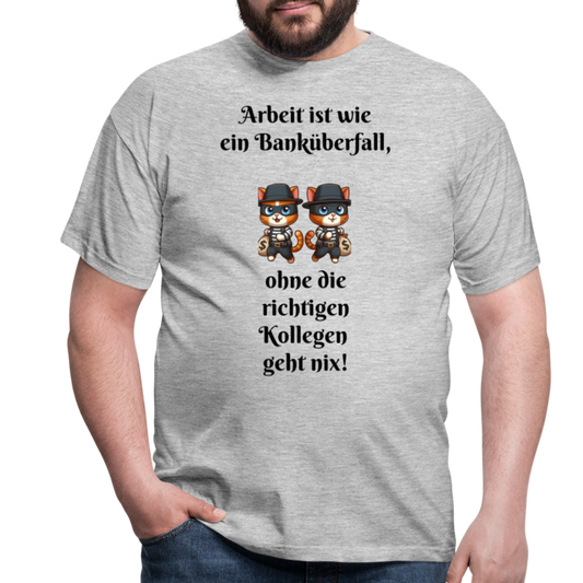 Männer T-Shirt - Grau meliert