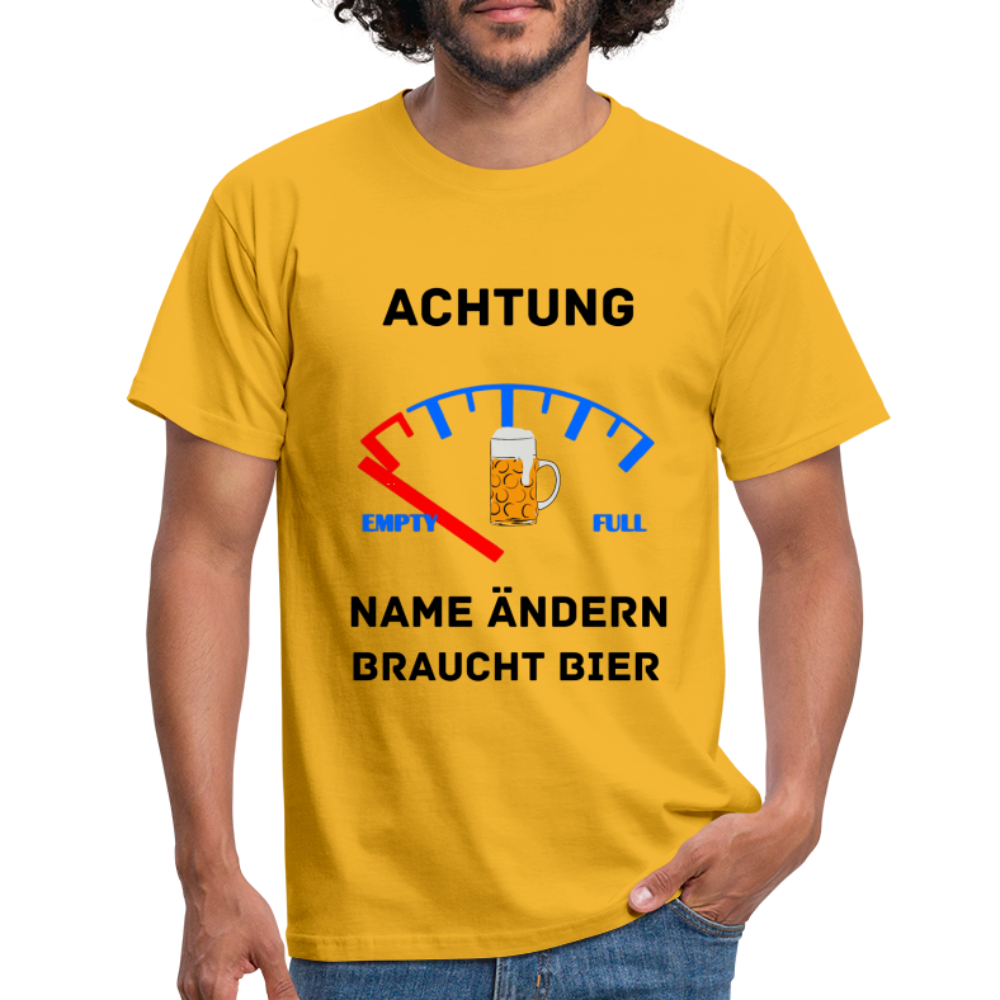 Männer T-Shirt - Gelb