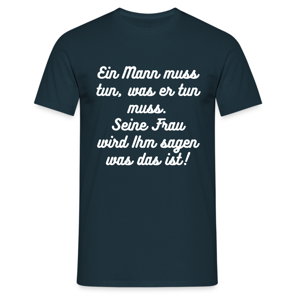 Männer T-Shirt - Navy