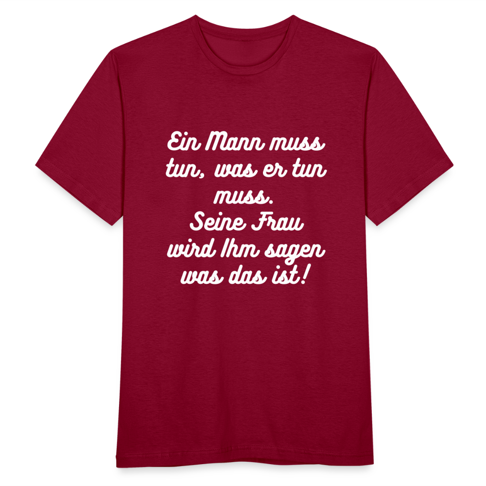 Männer T-Shirt - Ziegelrot