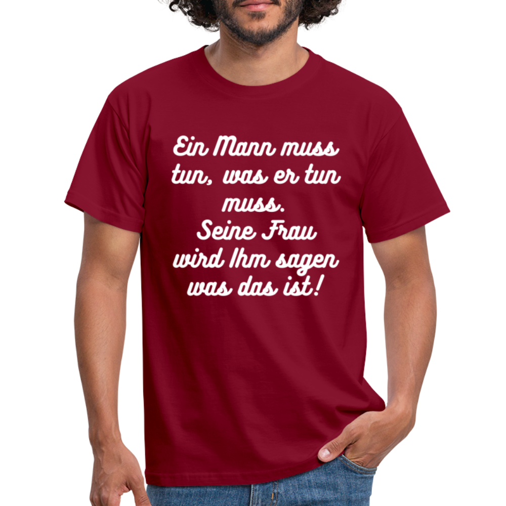 Männer T-Shirt - Ziegelrot