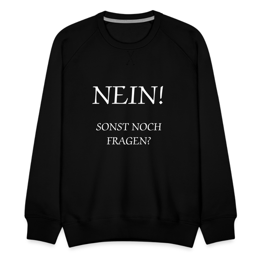 Männer Premium Pullover - Schwarz
