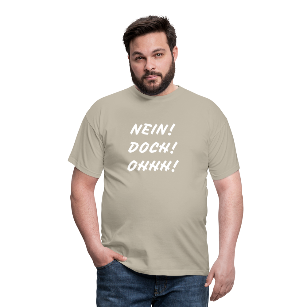 T-Shirt NEIN DOCH OHHH! - Sandbeige
