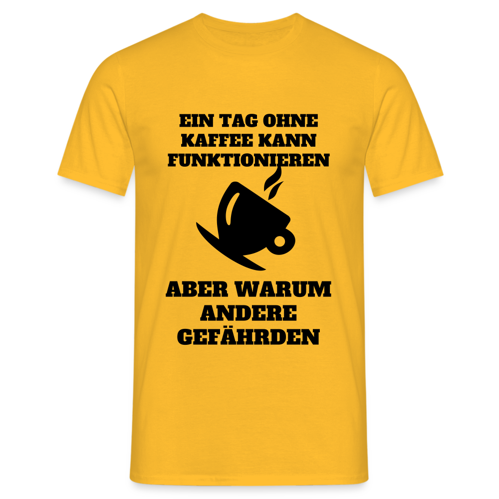 Männer T-Shirt - Gelb