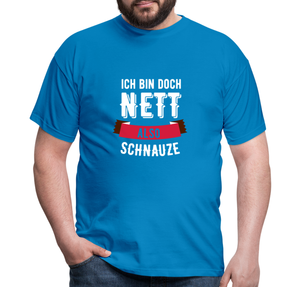 Ich bin nett T-Shirt - Royalblau