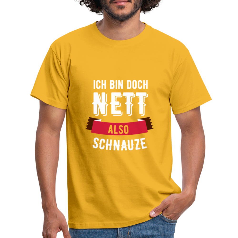 Ich bin nett T-Shirt - Gelb