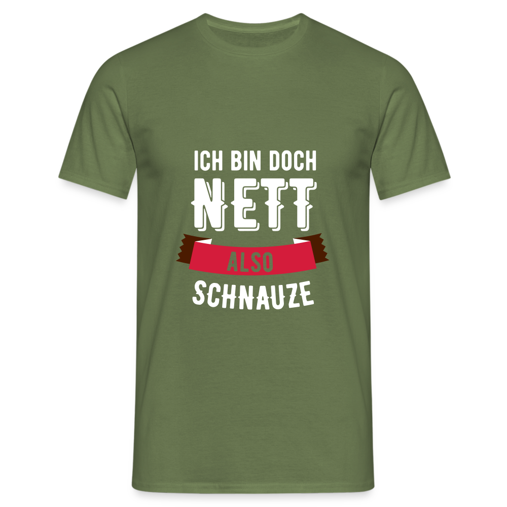 Ich bin nett T-Shirt - Militärgrün