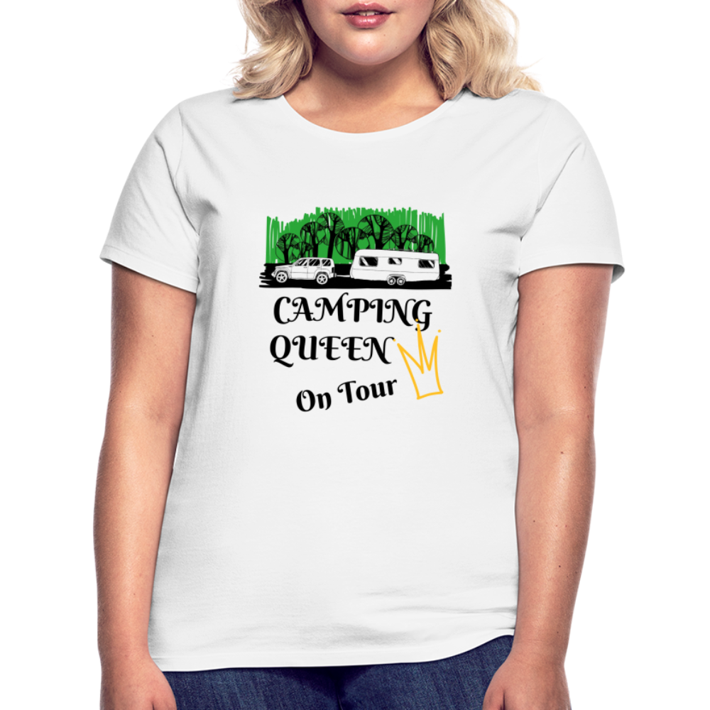 Camping Queen T-Shirt - weiß