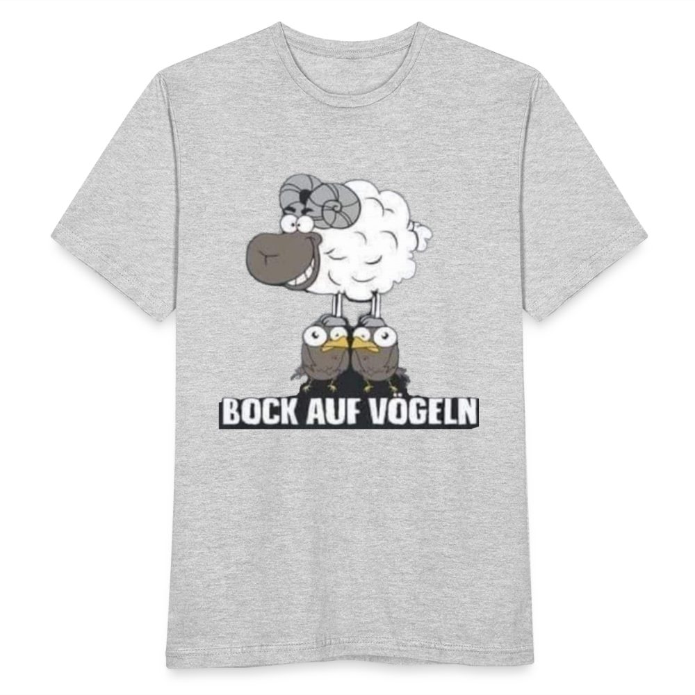 Bock auf Vögeln T-Shirt - Grau meliert