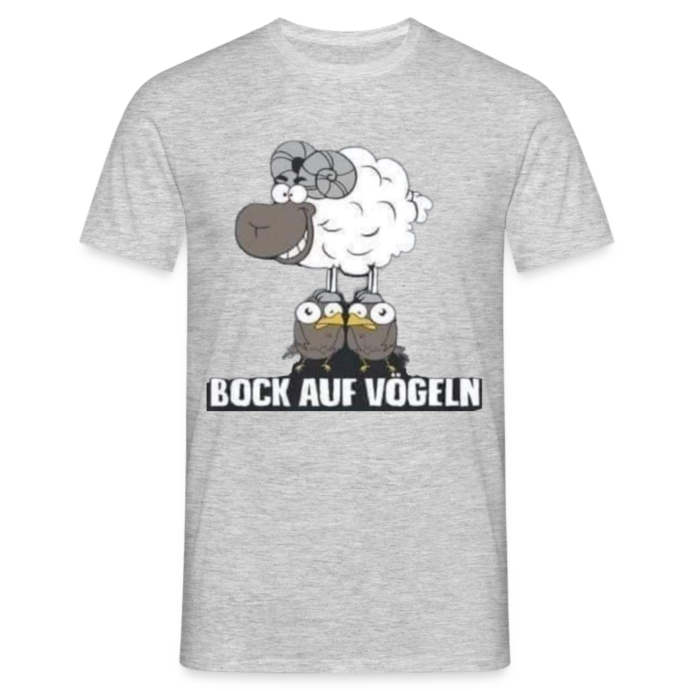 Bock auf Vögeln T-Shirt - Grau meliert