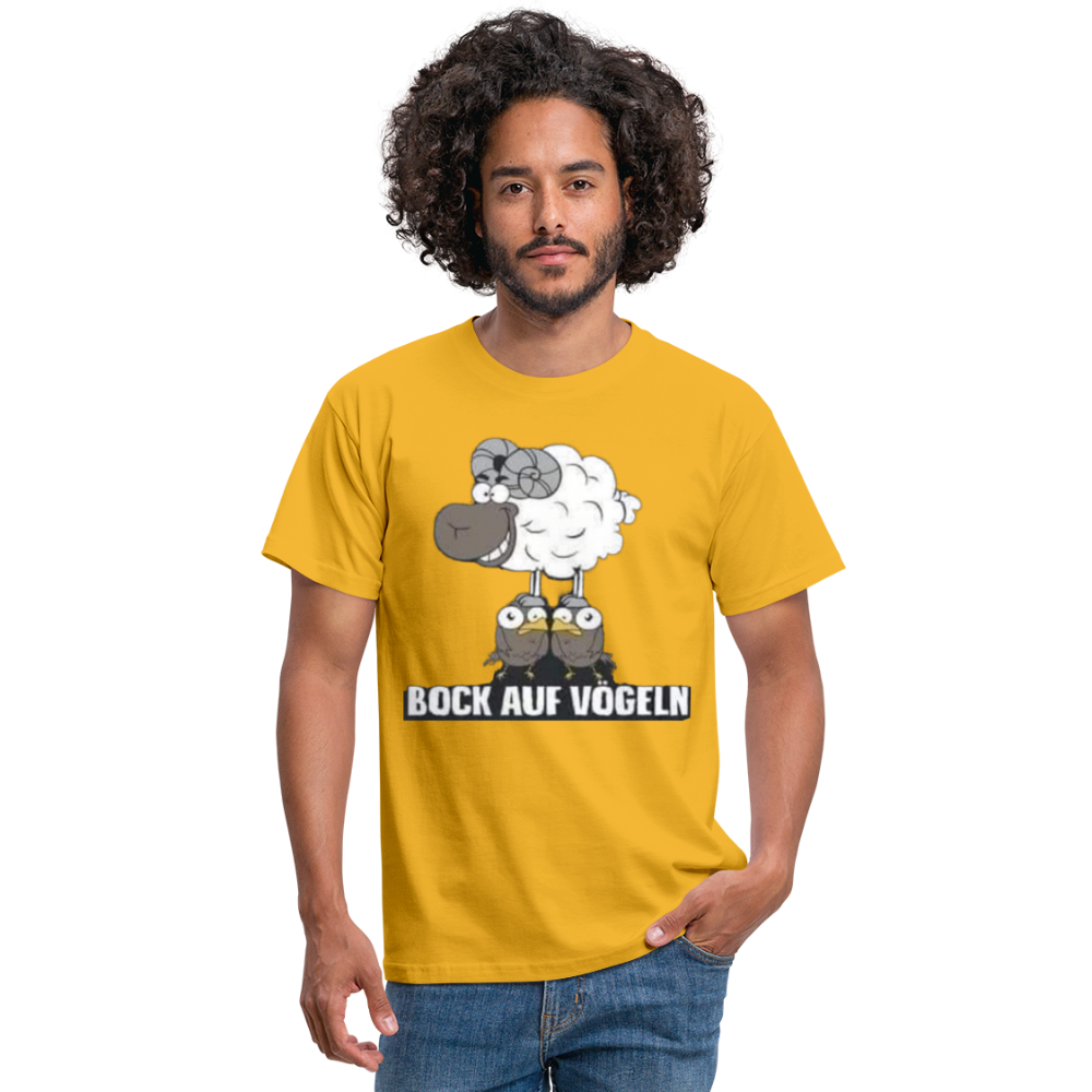 Bock auf Vögeln T-Shirt - Gelb