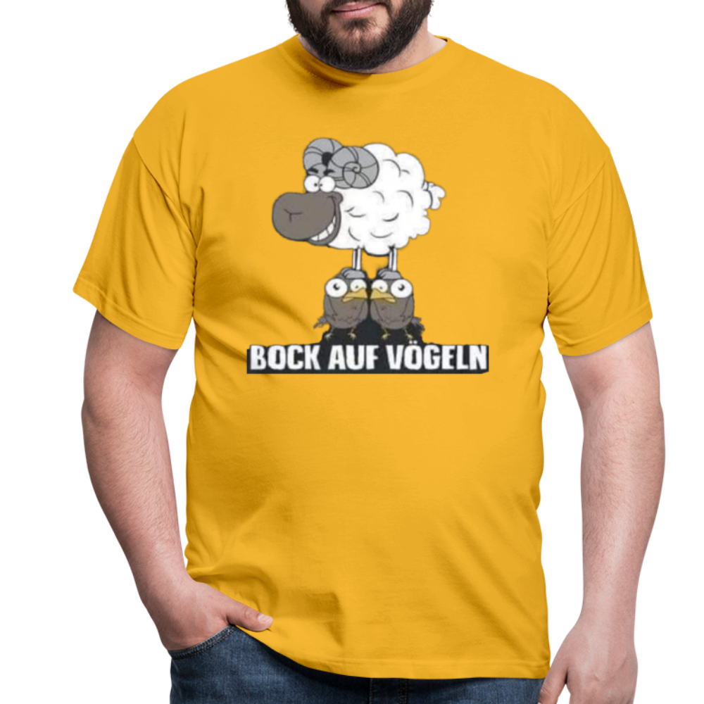 Bock auf Vögeln T-Shirt - Gelb