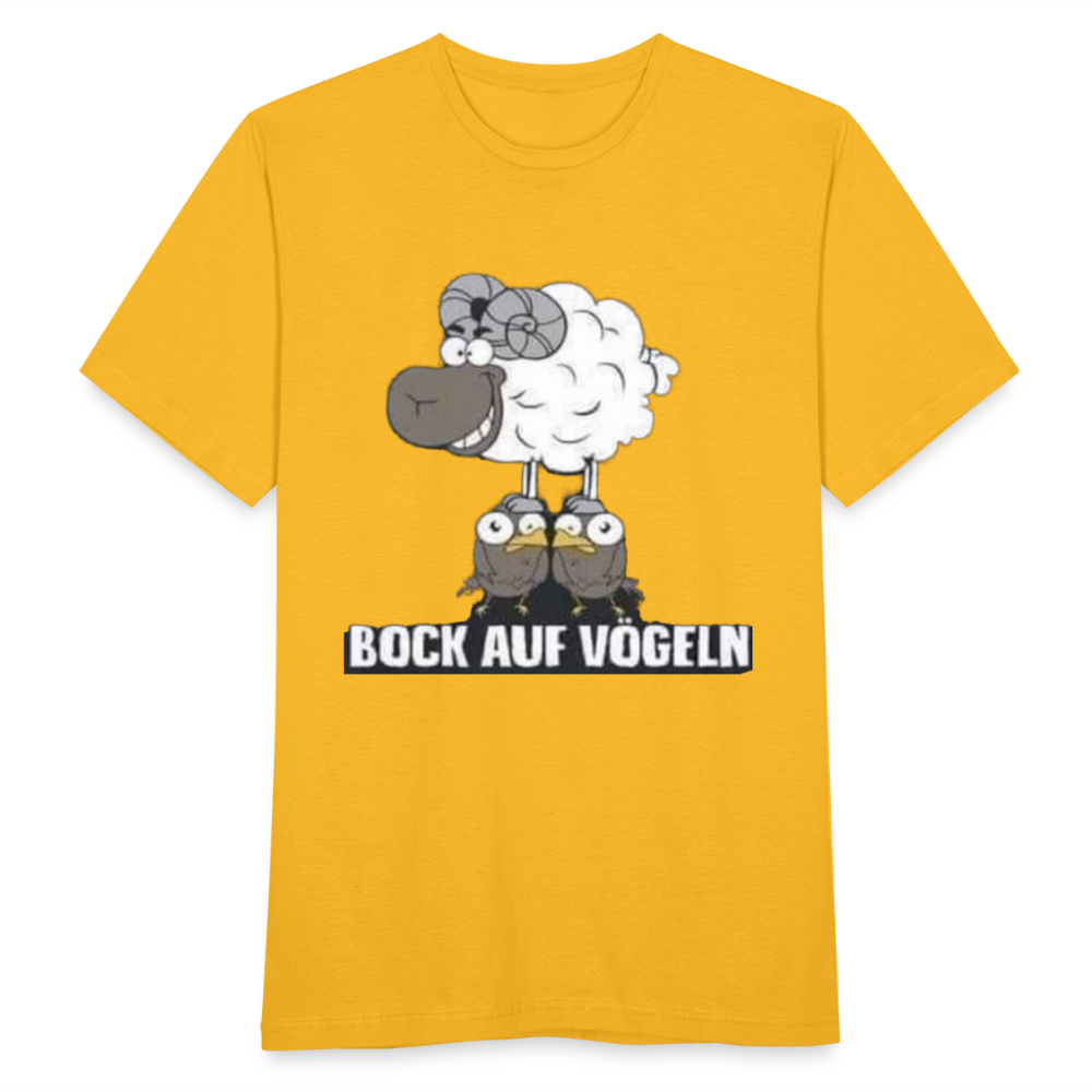 Bock auf Vögeln T-Shirt - Gelb