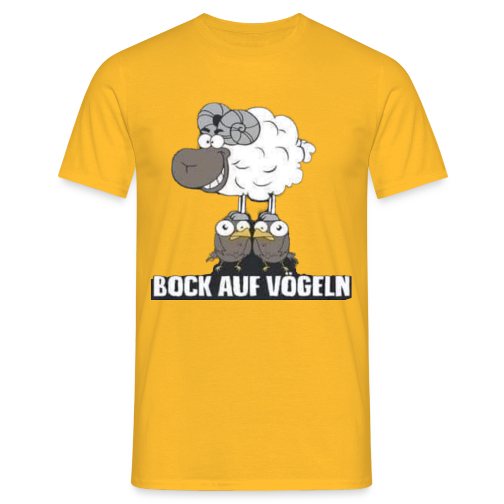 Bock auf Vögeln T-Shirt - Gelb