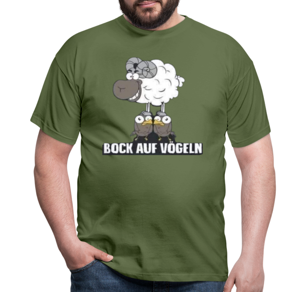 Bock auf Vögeln T-Shirt - Militärgrün