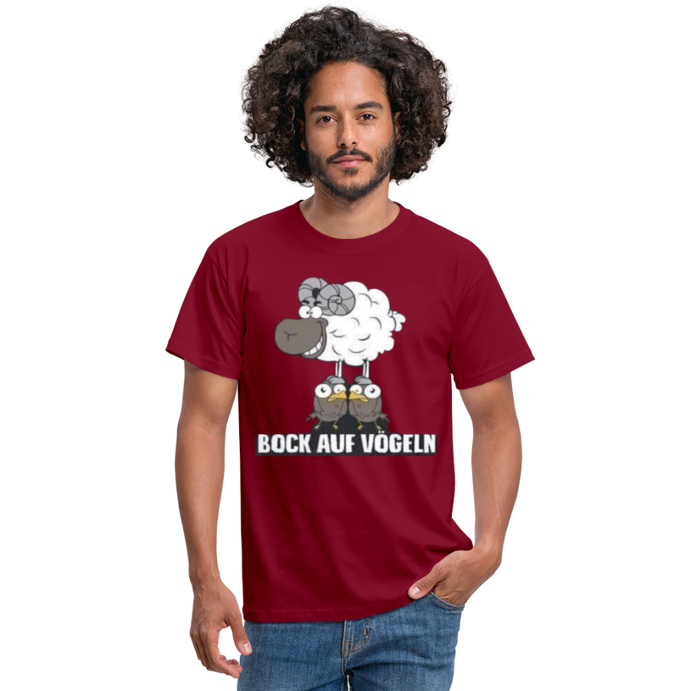 Bock auf Vögeln T-Shirt - Ziegelrot