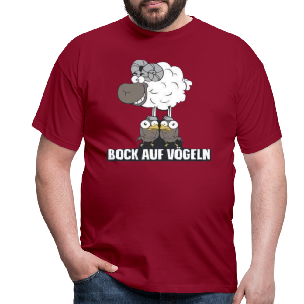 Bock auf Vögeln T-Shirt - Ziegelrot