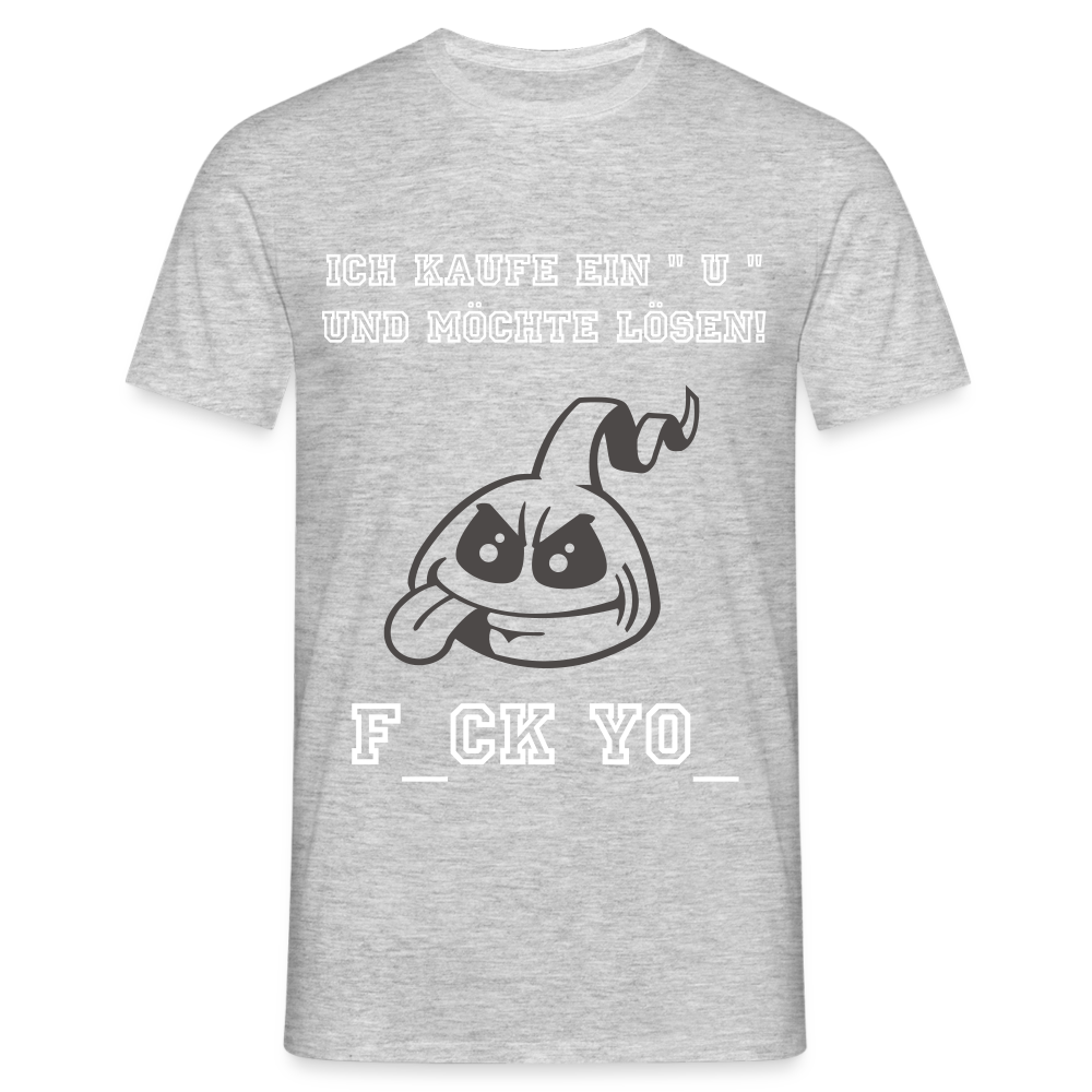 F_ck Yo_ T-Shirt - Grau meliert