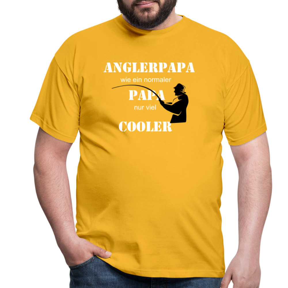 Anglerpapa T-Shirt - Gelb