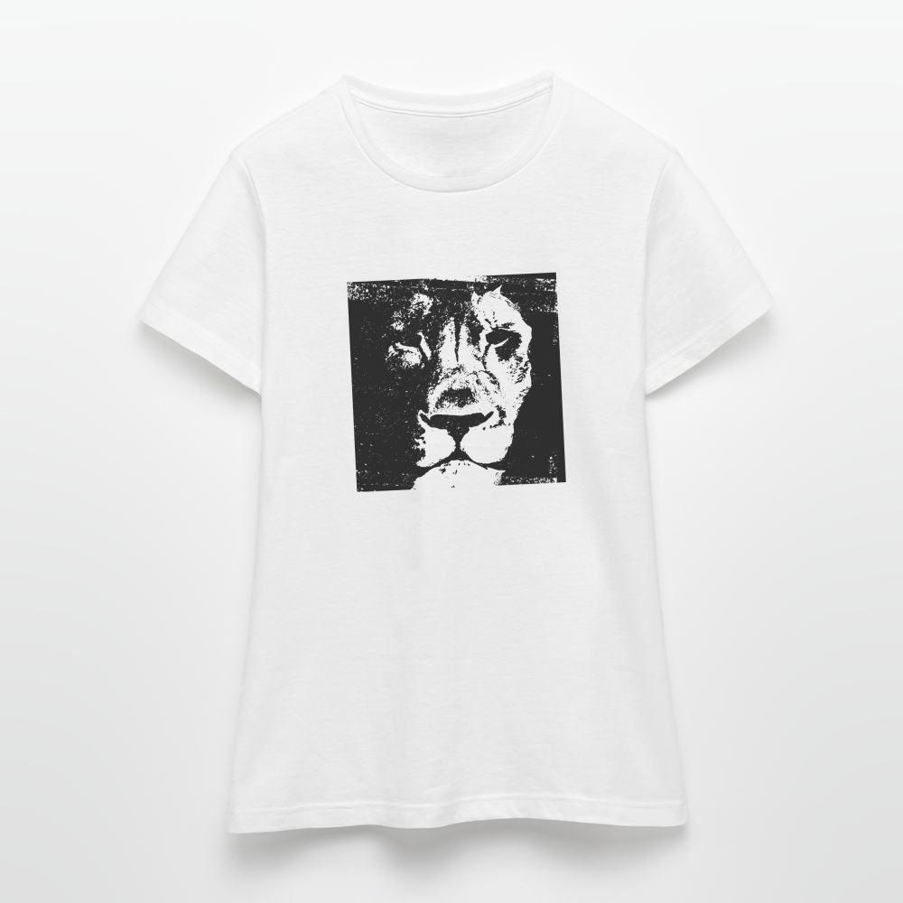 Löwenkopf Frauen T-Shirt - Weiß
