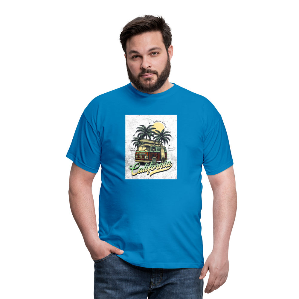 california T-Shirt - Royalblau