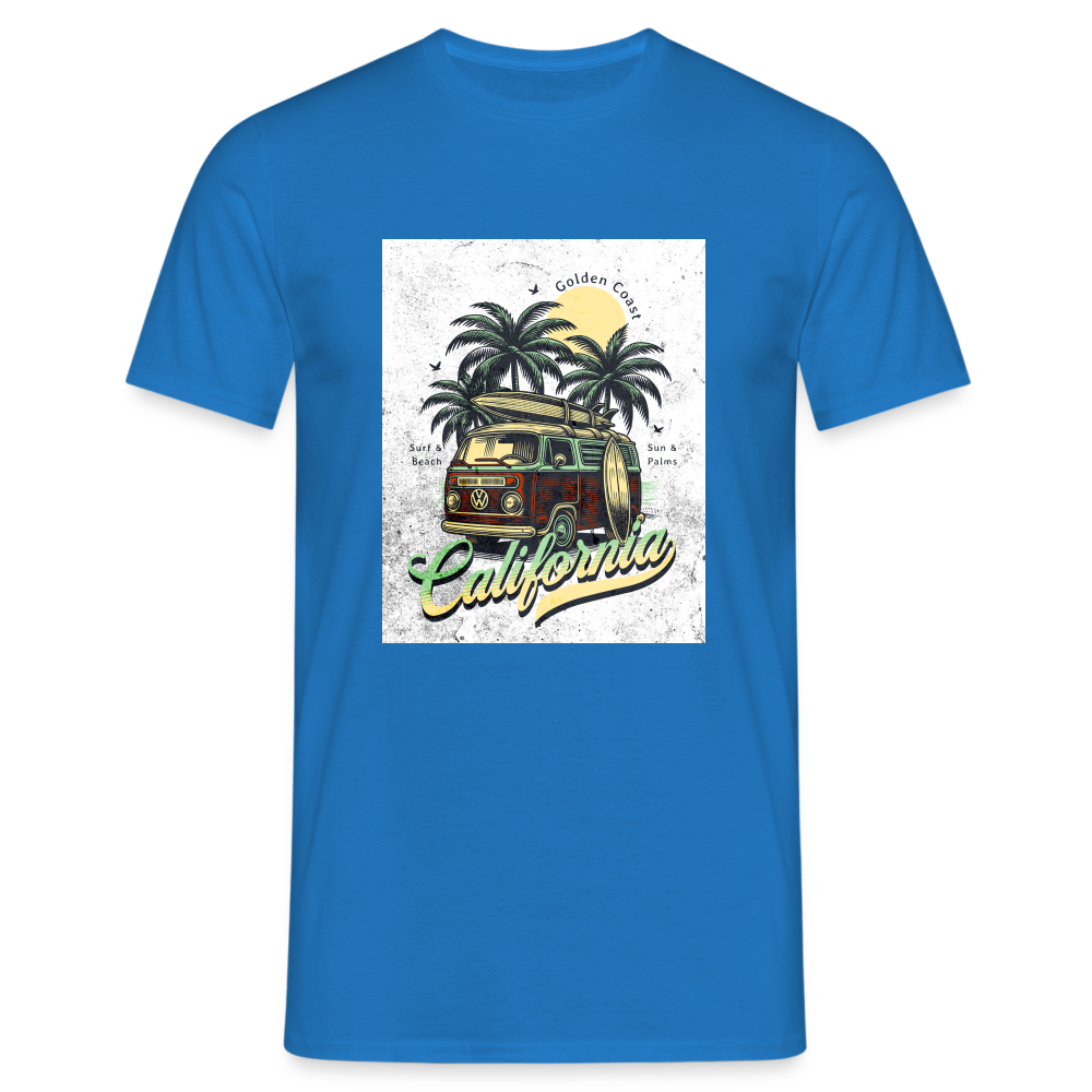 california T-Shirt - Royalblau