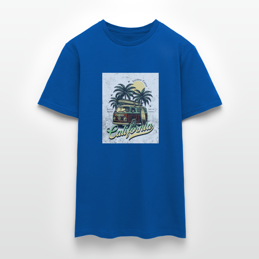 california T-Shirt - Royalblau