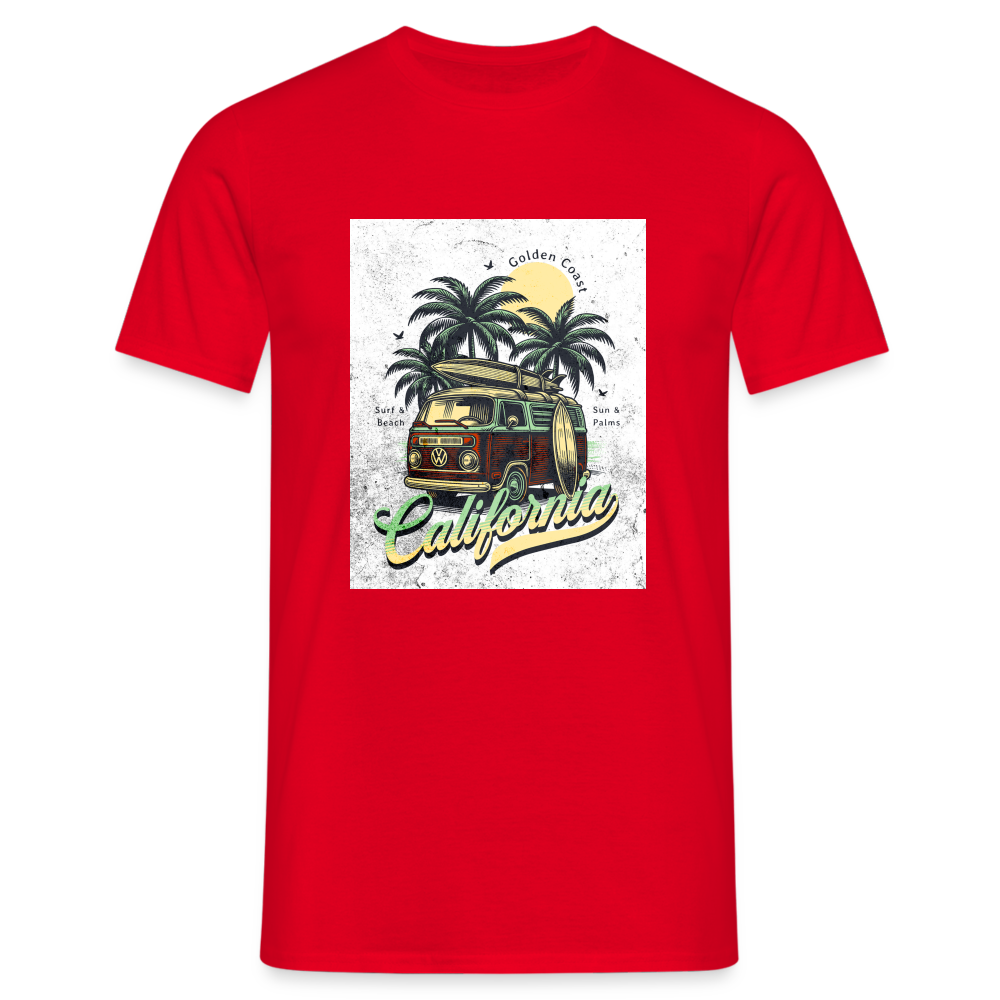 california T-Shirt - Rot