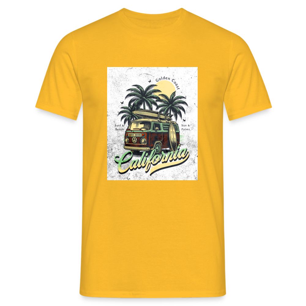 california T-Shirt - Gelb