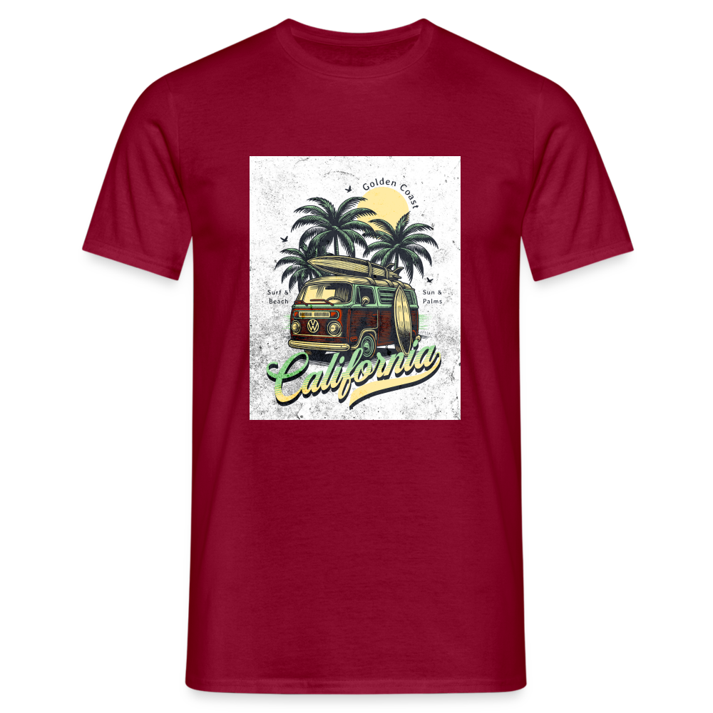 california T-Shirt - Ziegelrot