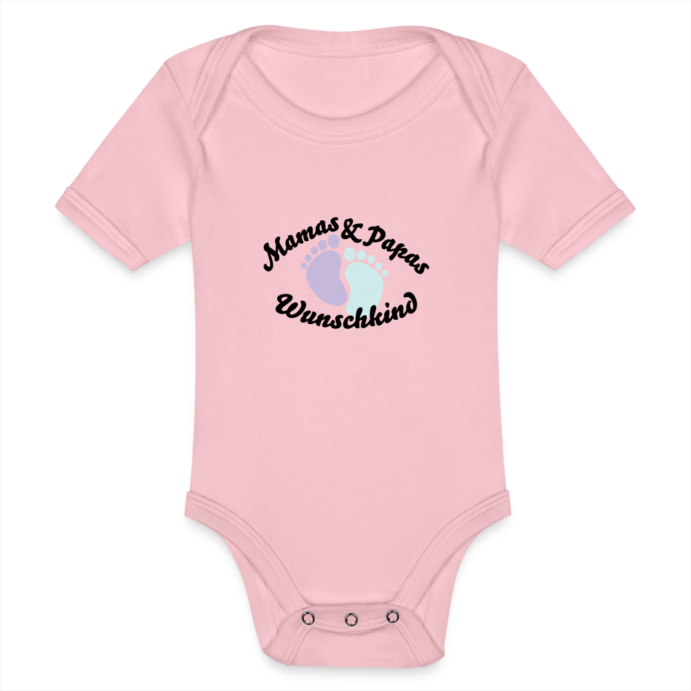 Baby Bio-Kurzarm-Body - Hellrosa