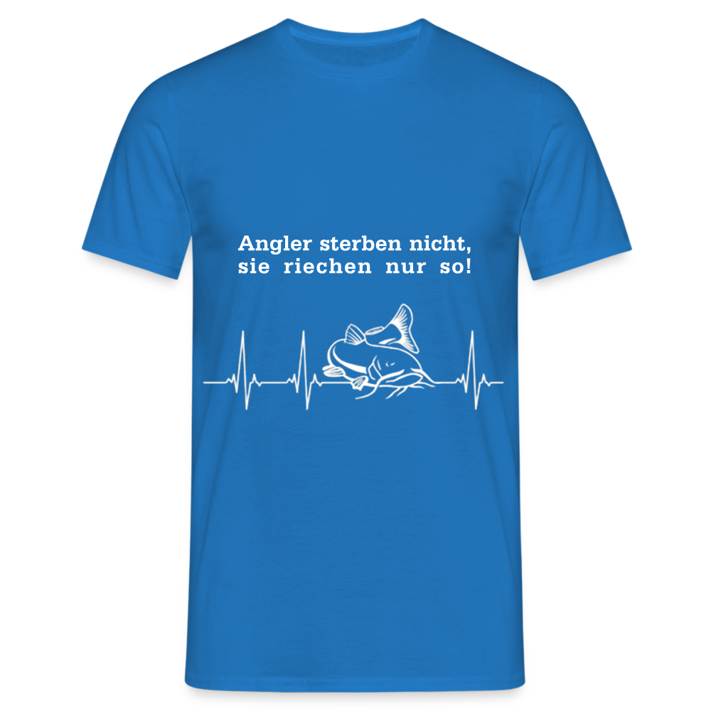 Angler sterben nicht T-Shirt - Royalblau