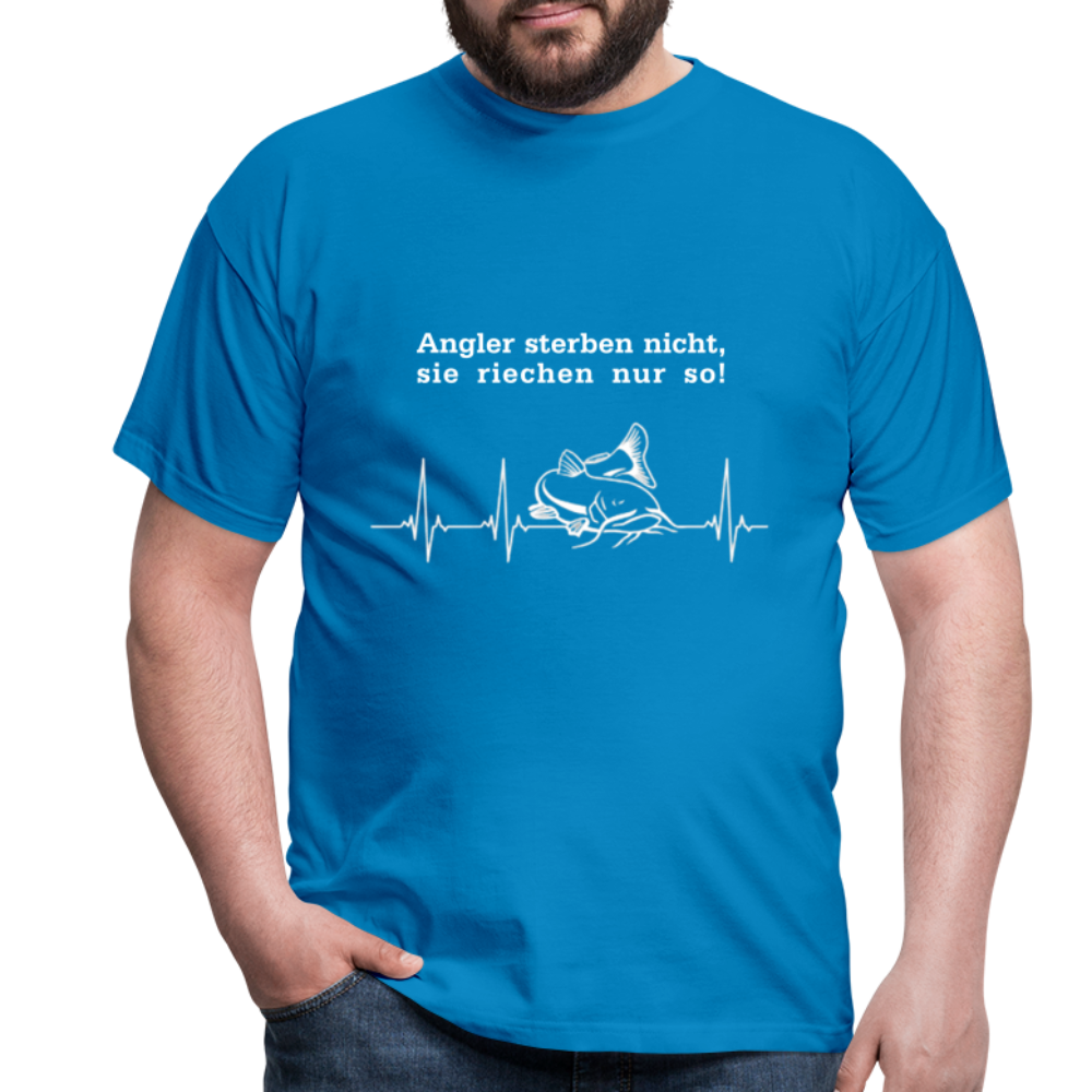 Angler sterben nicht T-Shirt - Royalblau